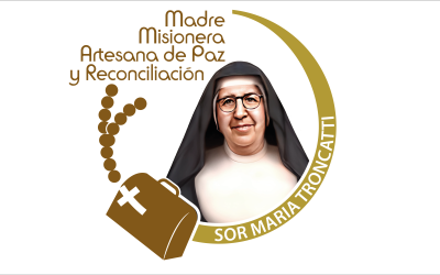 ¡Una santa para nuestro tiempo! Logo oficial de canonización
