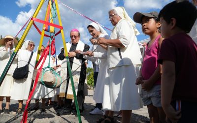 Bendición y colocación de la primera piedra del Santuario «Santa María Troncatti»
